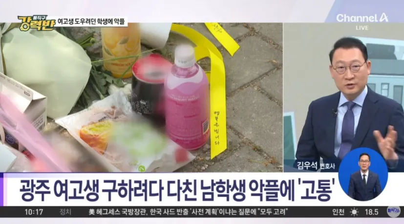 여고생 도우려다 흉기 찔렸는데 도망갔다고 악플