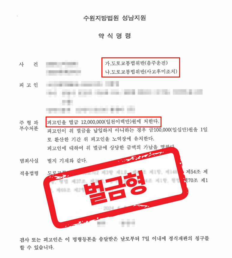 전력 있는 음주운전+사고후미조치, 실형 위기에서 벌금형으로 마무리한 사례 — 음주운전 전문 변호사의 실전 변론